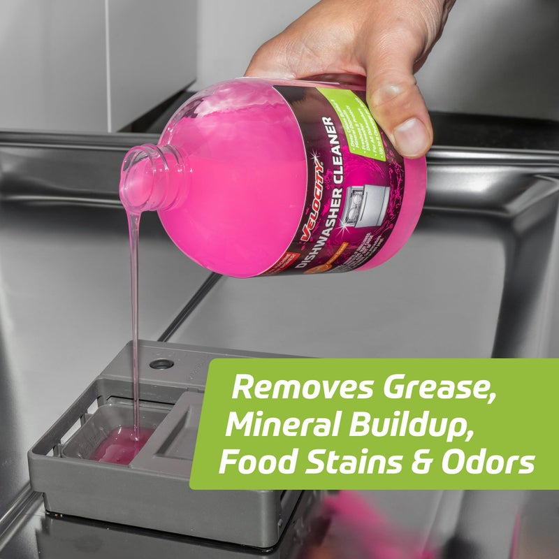 Velocity Dishwasher Cleaner and Deodorizer - 8 Uses Per Bottle. Dishwasher Cleaner and Descaler Deodorizes Interior for Sparkling Dishes, Freshens Machine & Neutralizes Odor - Image 4